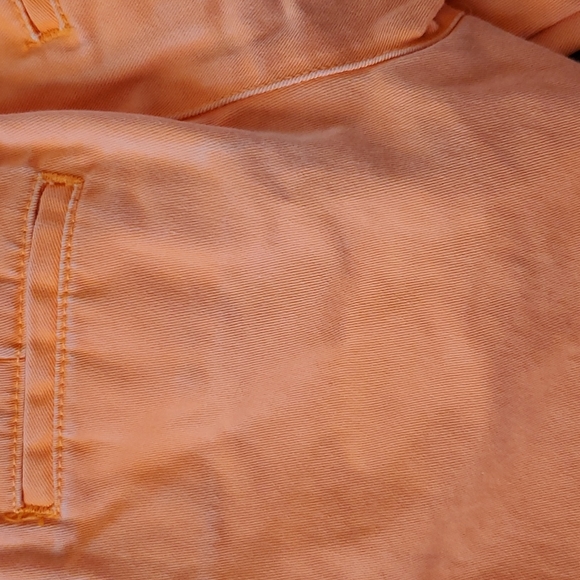 Crewcuts J Crew girls khaki shorts neon orange 4 - Picture 7 of 7